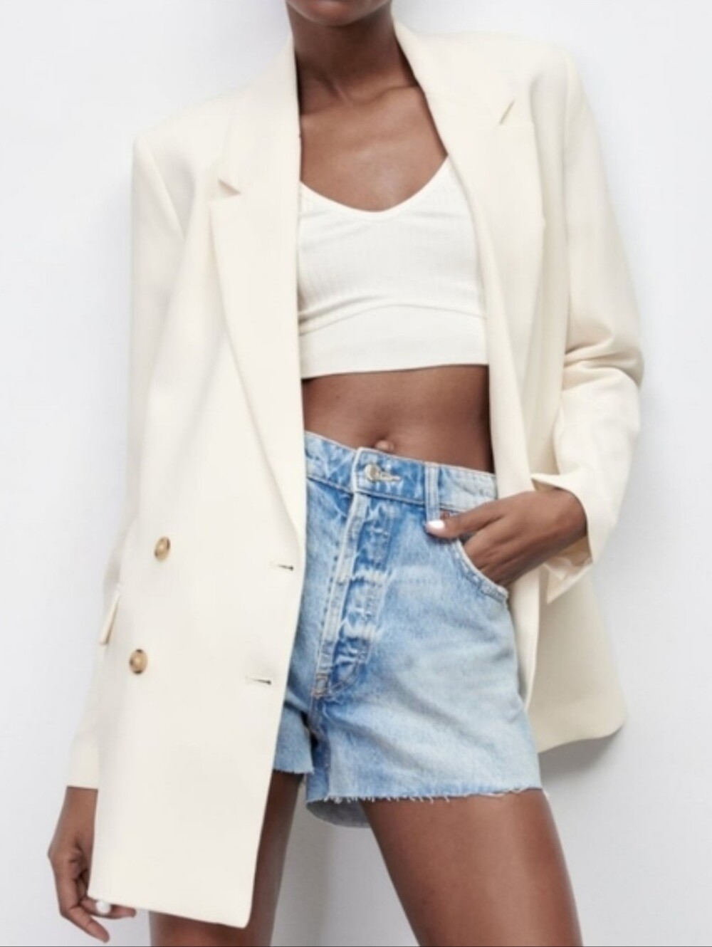 Zara Straight Cut Oversized Blazer NWT Size XS - Picture 14 of 17